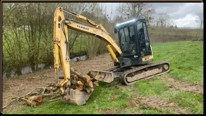 travaux de terrassement à Cerisy-la-Forêt